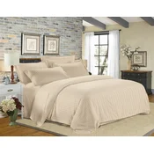 Hotelska posteljina od mikrovlakana JASMINE PURE krem - pruga 1 cm, hotelski otvor Dimenzije posteljine: 70 x 90 cm | 140 x 200 cm
