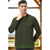 V4007 DEWBERRY MENS SWEATSHIRT-PLAIN KHAKI