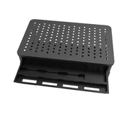INF Aluminijast podstavek za monitor - črno stojalo za dvig prenosnika in zaslona za ergonomsko delovno mesto in urejeno mizo, (5000284209)