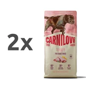 Carnilove Dog True Fresh Adult, briketi - puran 2 x 12 kg
