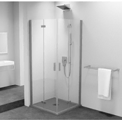 POLYSAN ZOOM Elegantni Kvadratni 90x90 cm Brezokvirni Sprchový Kout s Rohovim Vstopom