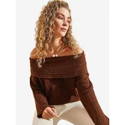 Bianco Lucci Pulover Pullover mokka