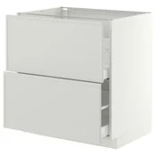METOD / MAXIMERA Pod.element, 2fronta/2vis.fioke, bela/Aspudden svetlosiva, 80x60 cm