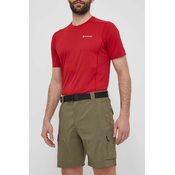 Športne kratke hlače Columbia Silver Ridge Utility moške, zelena barva