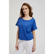 Marisse Womens Blouse L-Ts-4354 L.Navy