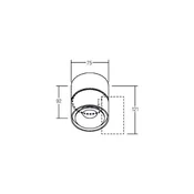 BRUMBERG LED stropna svetilka Circle Mini, O 7,5 cm, bela - Dnevna soba/jedilnica - Aluminij