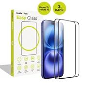 Mobile-origin EasyGlass iPhone 15/iPhone 16, 2 pack