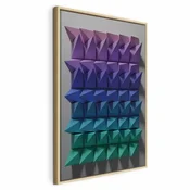 Slika - Uniform Motion (1 Part) Vertical 60x90 U prirodnom drvenom okviru