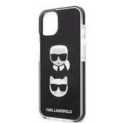 Karl Lagerfeld Ovitek Karl Lagerfeld Hardcase z glavo Karla in Choupette za iPhone 13