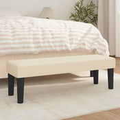 Klupa krem 100x30x30 cm od tkanine