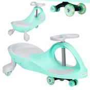 Northix Wiggle igrača za vožnjo z avtomobilom LED kolesa zelena ECOTOYS