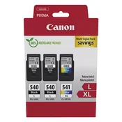CANON PG-540L (5224B017), originalna kartuša, črna + barvna, 2x11ml/1x15ml, Za tiskalnik: CANON PIXMA MG2100 SERIES, CANON PIXMA MG2140