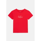 Calvin Klein Jeans Majica rdeča/bela