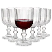 Northix Kozarci za vino, Steklo, 340 ml, Set 6 kosov