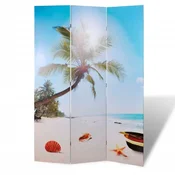 Vidaxl Zložljiv paravan 120x170 cm plaža