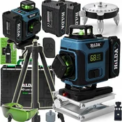 shumee Hilda laserski nivelir 16 linij križni laser 4D PRO + stativ 1,6 m
