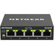 Netgear NETGEAR GS305E Gigabitni mrežni stikalo, 5-portni, Managed Plus