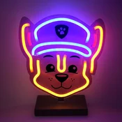NEON PLASTROL Neon LED na podstavku Psi Patrol - Chase