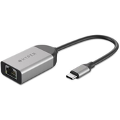HYPER HYPER USB-C® adapter [1x USB-C® - 1x LAN (10/100/1000 MBit/s)] HD425B, (20428552)