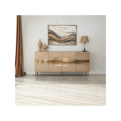 Hanah Home Konzolni sto Milan, 180x80x40 cm, Bronzana boja