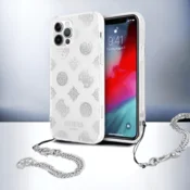 Guess Ovitek Guess Peony Chain za iPhone 12 Pro Max (GUHCP12LKSPESI)