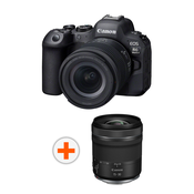 Kamera bez ogledala Canon - EOS R6 Mark II, RF 24-105mm, f/4-7.1 IS STM + Objektiv Canon - RF, 15-30mm, f/4.5-6.3 IS STM