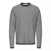 Only & Sons Pulover Timmy siva/temno zelena