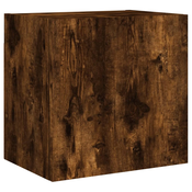 MAISON CHIC Stenska TV omarica - TV stojalo - Televizijska omarica dimljeni hrast 40,5x30x40 cm inženirski les, (21699959)
