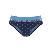 LASCANA Bikini hlačke modra/mornarska/zelena/bela