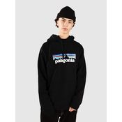 Patagonia P-6 Logo Uprisal Pulover s kapuco black