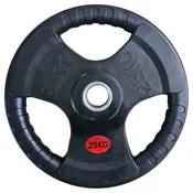 Kubisport Nadomestni gumirani disk z ročaji 25 kg - premer 50 mm