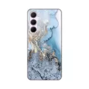 Torbica Silikonska Print za Samsung A356B Galaxy A35 5G Blue Gold Marble