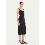 Patrizia Pepe Cocktail obleka 8A1514 A6F5 Črna Regular Fit
