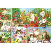 BlueBird - Puzzle Mačke in mačkoni - 1 000 kosov