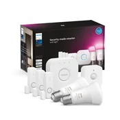 Philips Hue Secure ZAČETNI KOMPLET 2x E27 PAMETNA ŽARNICA + SENZORJI + HUE MOST 8720169159617