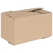 Vidaxl Zložljiva škatla 50 szt. Naravna 24 x 13 x 13 cm Lepenka