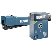 NOVUS Kladivni spenjalnik Novus Tools J-033 set + 5000 ploščatih žičnih sponk - robusten udarni spenjalnik za univerzalno uporabo - dolžina sponk 6 - 10 mm Novus Tools 030-0464 udarni spenjalnik, (21507323)