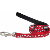 Red Dingo rdeč najlonski povodec s pikami 20 mm