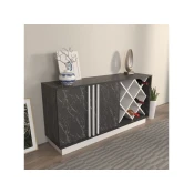 Hanah Home Komoda Luna, 70x40x148 cm, Crna
