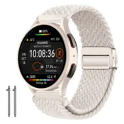 Pašček za HUAWEI Watch GT Runner z 2 paščkoma, pleten bež, 20 mm