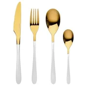 Bergner Komplet jedilnega pribora BG-45150-WH stainless steel 16 pcs Lisboa white