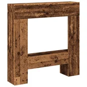 Vidaxl Okvir za kamin starinski les 81x18x82 cm inženirski les