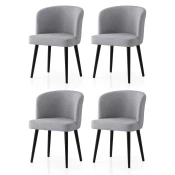 Hanah Home Set trpezarijskih stolica Soft 4115 V4, 4 komada, Svetlosivi