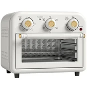 Homestar Mini pečica z zračno cvrtnico 12 litrov 1200 W s 5 programi, pekačem in košaro za cvrtje