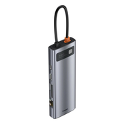 Multifunkcijski USB Hub Baseus Metal Gleam 9v1 z USB-C izhodom