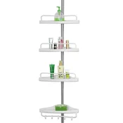 Northix Teleskopski nosilec za tuš, nerjaveče jeklo, nastavljiv 92-306 cm