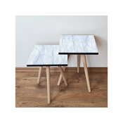 Hanah Home Sklapajuci Stocic 2 Komada 2SHP243 - Belo