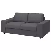 VIMLE Sofa dvosed, sa širokim rukohvatima Gunnared/zagasitosiva