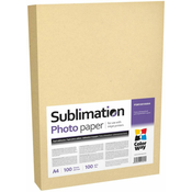 Fotopapir COLORWAY/ sublimacija/ 100 g/m2, A4/ 100 kosov
