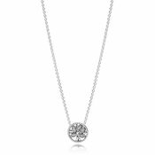 Pandora Srebrna ogrlica z drevesom življenja 397780CZ-45 srebro 925/1000